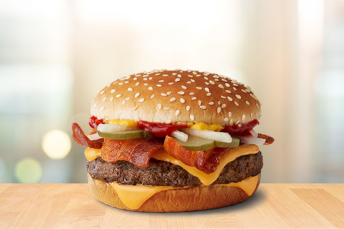 learn more about the Quarter Pounder® with cheese bacon
